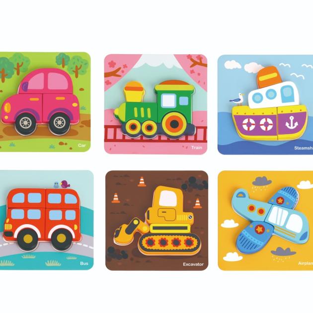 6 In 1 Mini Transportation Puzzle