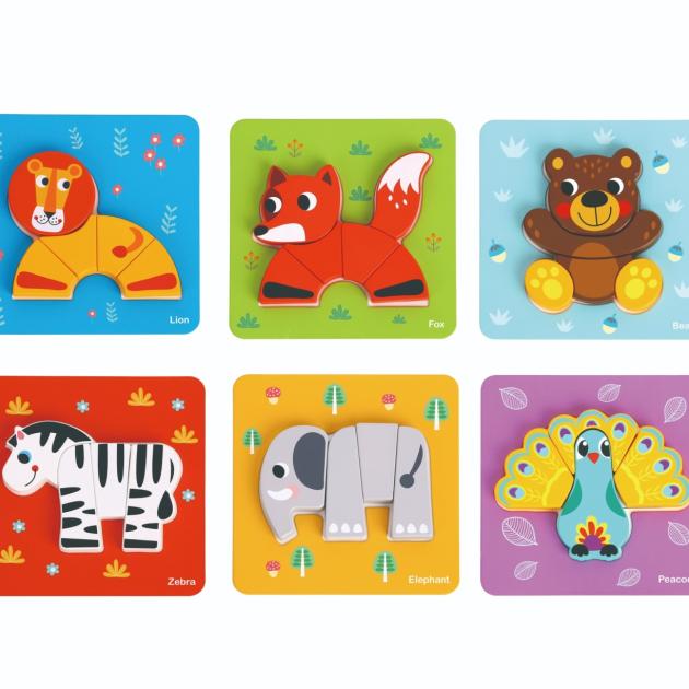 6 In 1 Mini Animal Puzzle